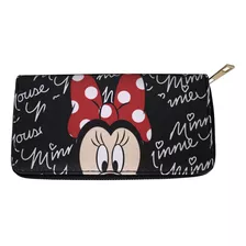 Carteira Rosto Minnie Mouse Preto - Disney