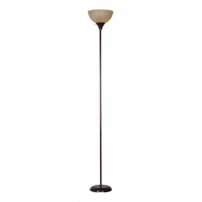 Mainstays Lampara De Piso 180.3 Cm Metal (dorado,plata,café) Color De La Pantalla Café