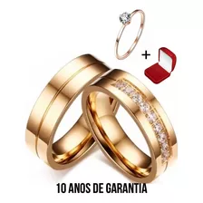 Par Aliança Banhado Ouro Real 18k 6mm Anatômica Moeda Antiga