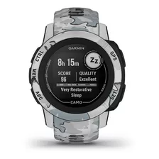 Reloj Smartwatch Garmin Instinct 2s Edición Camo Mist Color De La Malla Gris Color Del Bisel Gris Color De La Caja Negro