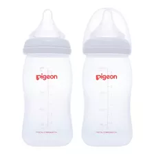 Set 2 Teteros Softouch 240 Ml - 8 Oz - 3 A 6 Meses Blanc Color Blanco Biberon Softouch