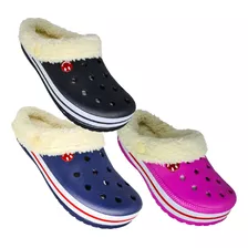 Pantufa Babuche Com Pelo Lã Pelucia Chinelo Forrado Bgx72x