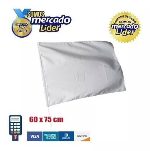 Bandera Blanca Para Sublimar - 60 X 75 Cm