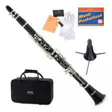 Clarinete Mendini Con Soporte Afinador 10 Idiomas Manual De