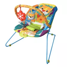 Cadeira De Balanço Para Bebê Baby Style Repouseira Lite Safari Laranja