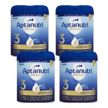 Kit C/4 Fórmula Infantil Danone Aptamil Premium 3 800g