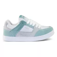 Tênis Qix Am Branco Aqua Skate Feminino Casual Camurça