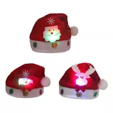 Adornos Navideños Siantiles Gorros Navideños 3 Color Rojo