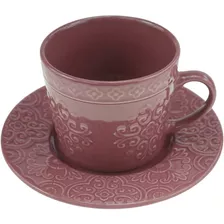 Conjunto 4 Xícaras 80 Ml Porcelana C/ Pires Café 17593 Wolff