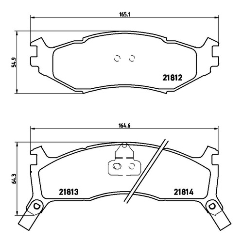 Balatas Bajos Metales Delanteras Dodge Shadow 91/94 Brembo Foto 3