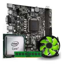 Kit Placa Mãe Brx Intel Core I3 H55 530 + 8gb Ddr3 + Cooler