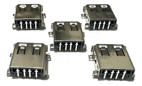 10 Unidades Jack Conector Hembra Usb Pcb Placa Soldar 2