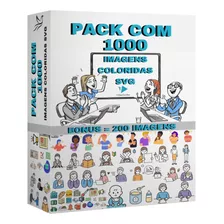 Pack 1000 Svg Imagens Coloridas Para Videoscribe + Bônus