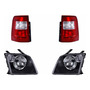 Kit 4 Faros + Calaveras Depo P/ Ford Ecosport 2004 A 2007