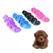 Zapatos Impermeables Lluvia Perro / Mascota(4ud) Talla M