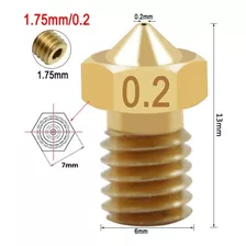 Boquilla 0.2mm Nozzle E3d Hotend 3d Impresora 3d Cmprodemaq