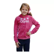 Blusa Infantil Menina Manga Longa Com Capuz Meia Estação 