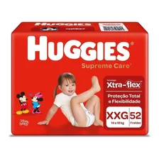 Fralda Supreme Care Hiper Huggies Xxg 52 Unidades