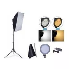 Softbox 300w 126 Leds Estúdio Iluminador 50x70cm + Tripé 2m