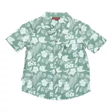 Camisa M/c Niño Guayabera Verde Hush Puppies