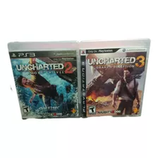 Uncharted Duo Pack 2 Y 3 Físico Original Playstation 3 