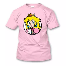Playera Princesa Peach Mario Bros Nintendo Todas Las Tallas