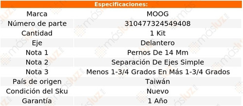 Kit Ajuste Camber Del Mazda Cx-7 07-09 Moog Foto 4