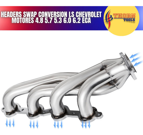 Headers Swap Conversion Ls Chevrolet 4.8 5.7 5.3 6.0 6.2 Eca Foto 3