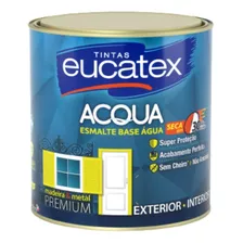 Tinta Esmalte Base Água Branco Brilhante 900ml Eucatex