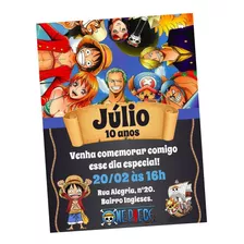 Convite Digital De Aniversário One Piece