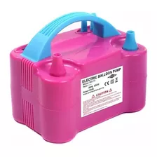 Inflador Compressor 220v Bomba Balões Bexigas 2 Bicos Festas Cor Rosa