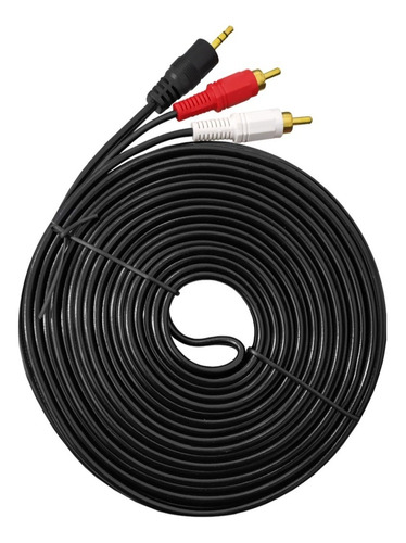 Cable De Audio Rca A Auxiliar Jack 3.5mm De 20mts