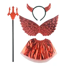 Conjunto De Disfraces De Diablo De Halloween Disfraz De