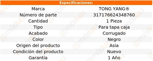 1- Moldura Tapa Caja Corrug Negra Tundra 2007/2014 Tong Yang Foto 2