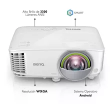 Proyector Smart Benq Ew800st Inalámbrico Wxga Android Color Blanco