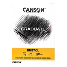 Canson Block Graduate Bristol 180 Grs A5 X 20 Hojas