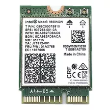 Placa Sem Fio Intel Dual Band Ac 9560 Ngw Ngff 1.73gbps