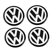 X4 Tapa Centro Llanta Volkswagen 60 Mm Diámetro Exterior