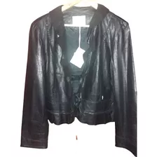 Chaqueta Mujer Cuero De Cabra Marca Cardon Talle M