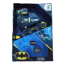 Patines Apache Batman En Línea Talla Ajustable 22-25