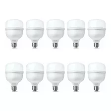 Kit 10 Lâmpadas Bulbo 20w 6500k Branco Frio - Elgin 