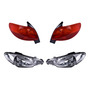 Kit 2 Focos Led P/peugeot 206 Cc 2005 Luz Alta Baja H4