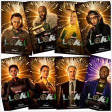 8 Posters Adheribles Loki Marvel Disney+ 60x45cm