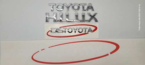 Toyota Hilux Vigo Emblemas Y Calcomanias X 4 Foto 2