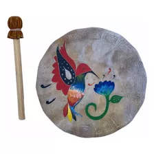 Tambor Lakota Ceremonial De Colibrì 30cm Para Temazcal Danza