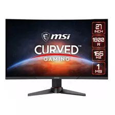 Monitor Msi Mag270vc2 27' Curvo 165hz 1ms Adaptive Sync Sf8 Color Negro