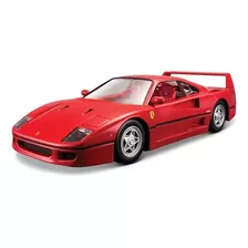 Ferrari F40 1:24 Auto Escala Burago Diecast Coleccion