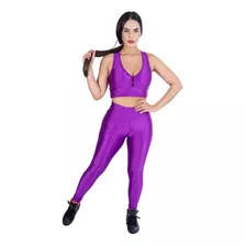 Top Nadador + Calça Leg Fit Feminino Conjunto 3d Lindo 