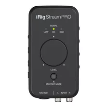 Interfaz Irig Stream Pro Para Transmisión En Vivo En Color Negro