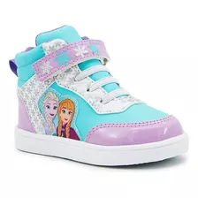 Tenis Bota Frozen Elsa Niña Disney Dana Lila/menta 14-19